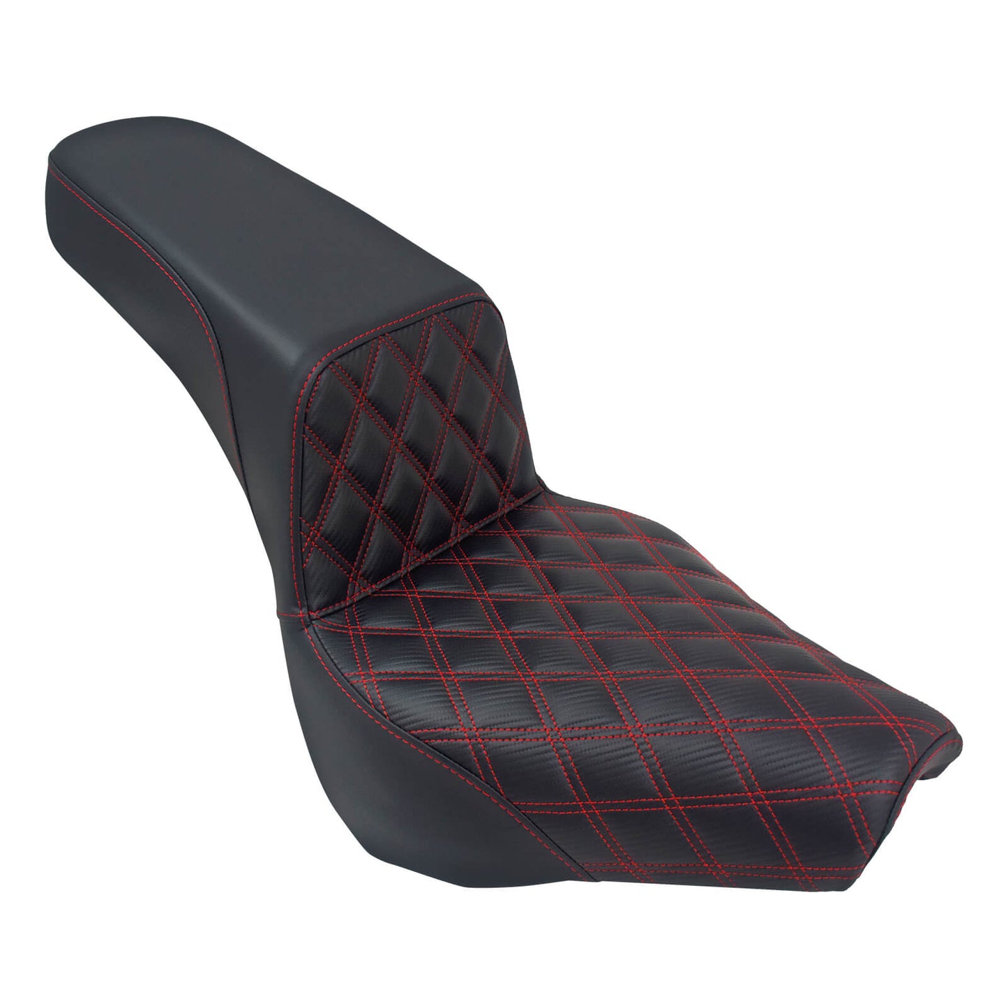 Bevel Two-Up Seat Driver Passenger Red Line Fit for Harley Softail 2018-2025 | HCmotorku