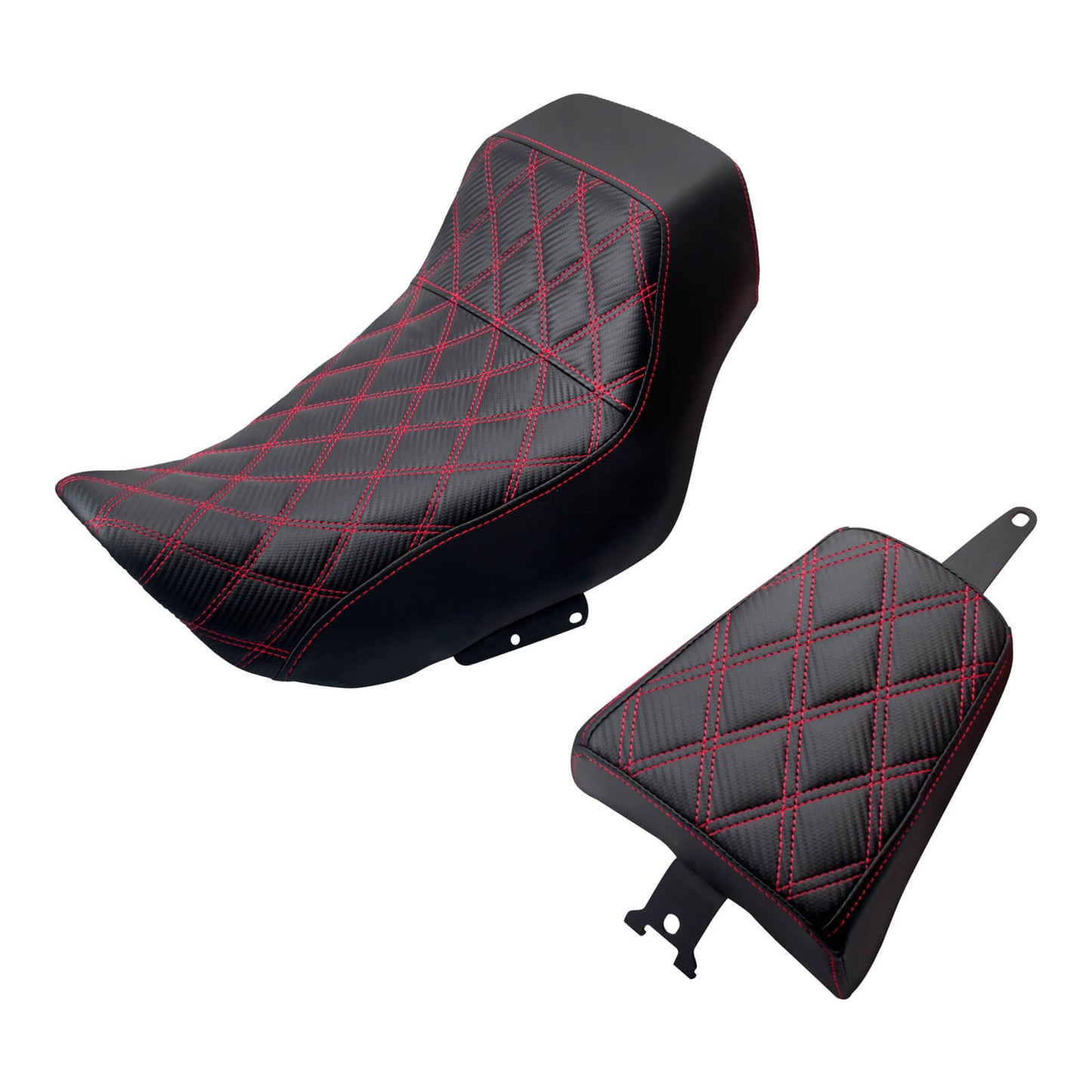 Driver Passenger Leather One-Piece Seat Red For Harley Nightster RH975 RH975S 2022-UP | HCmotorku