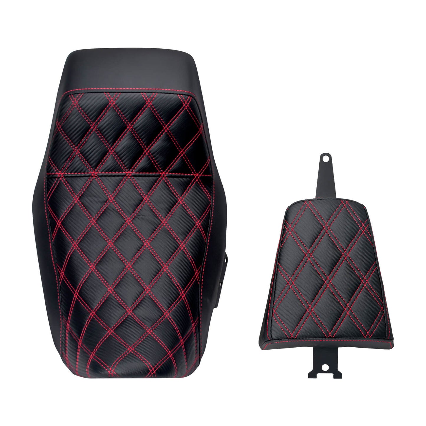 Driver Passenger Leather One-Piece Seat Red For Harley Nightster RH975 RH975S 2022-UP | HCmotorku