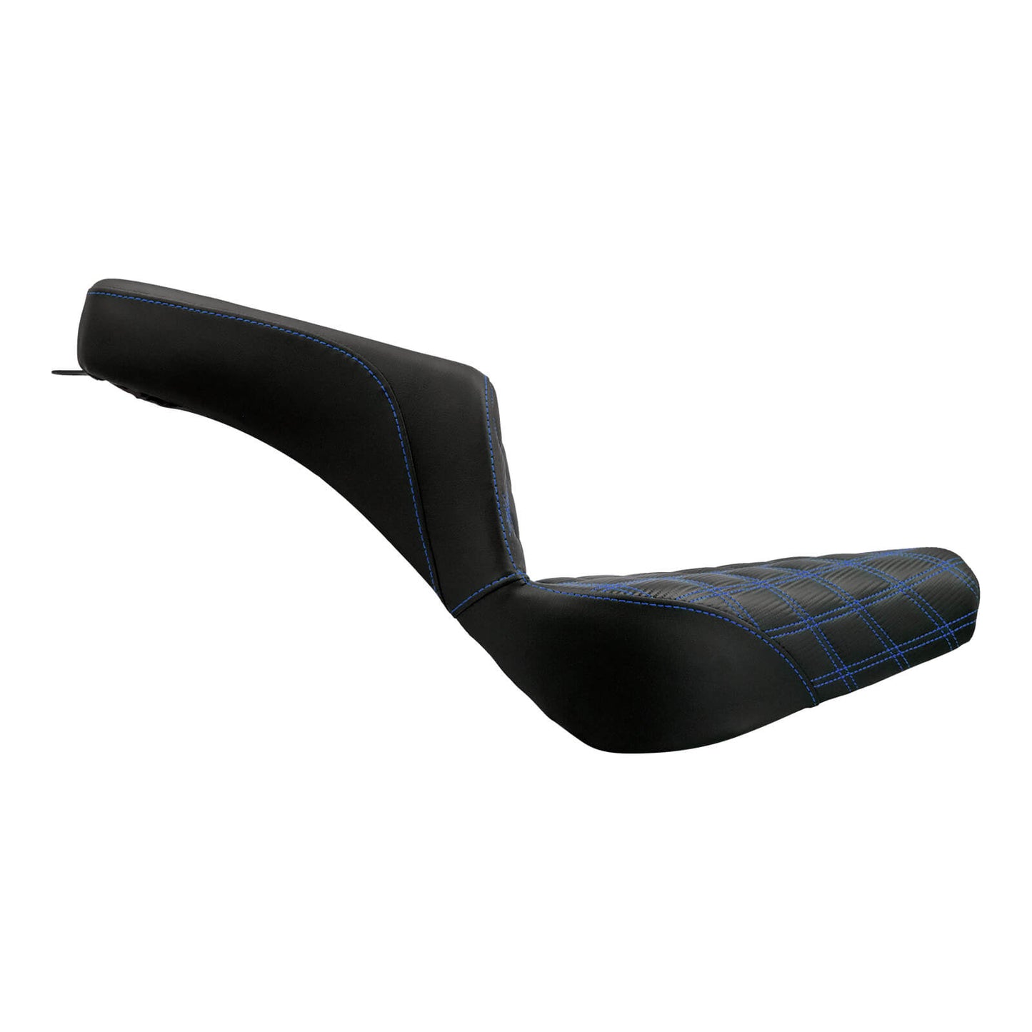 Bevel Two-Up Seat Driver Passenger Blue Line Fit for Harley Softail 2018-2025 | HCmotorku