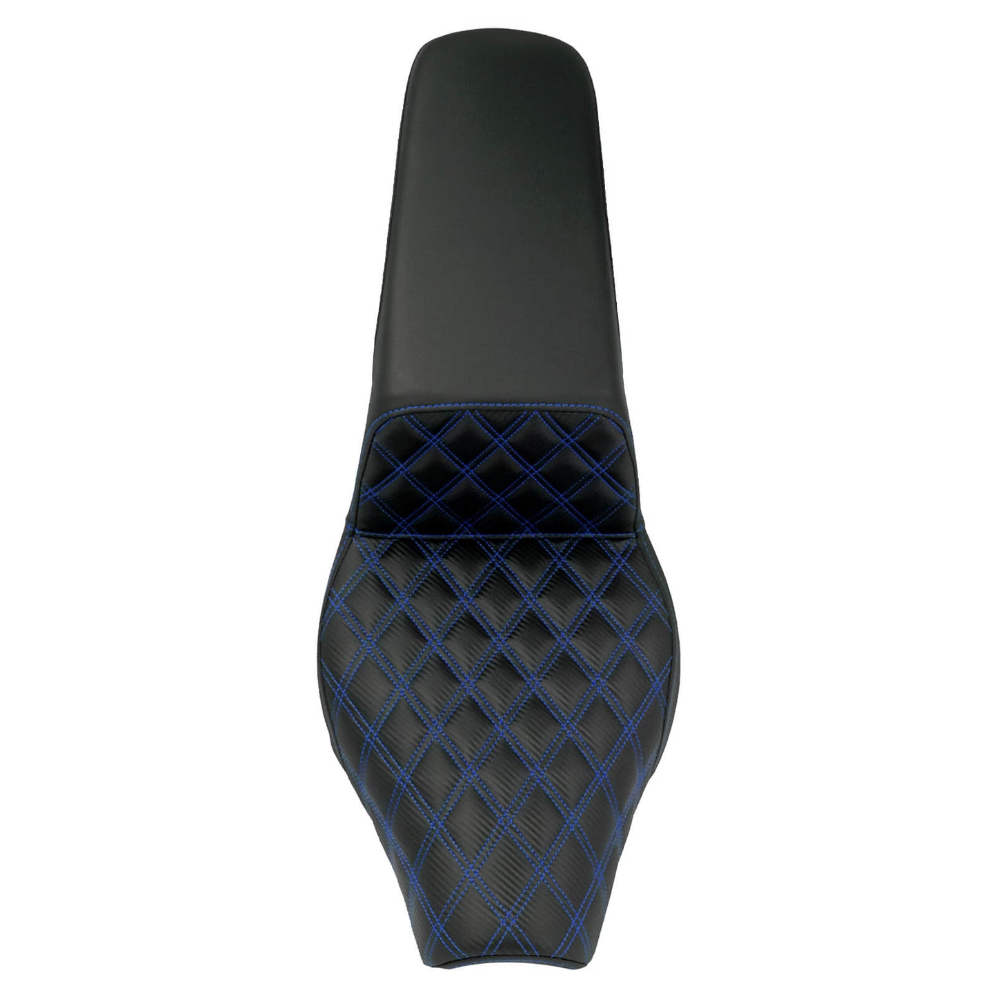 Bevel Two-Up Seat Driver Passenger Blue Line Fit for Harley Softail 2018-2025 | HCmotorku