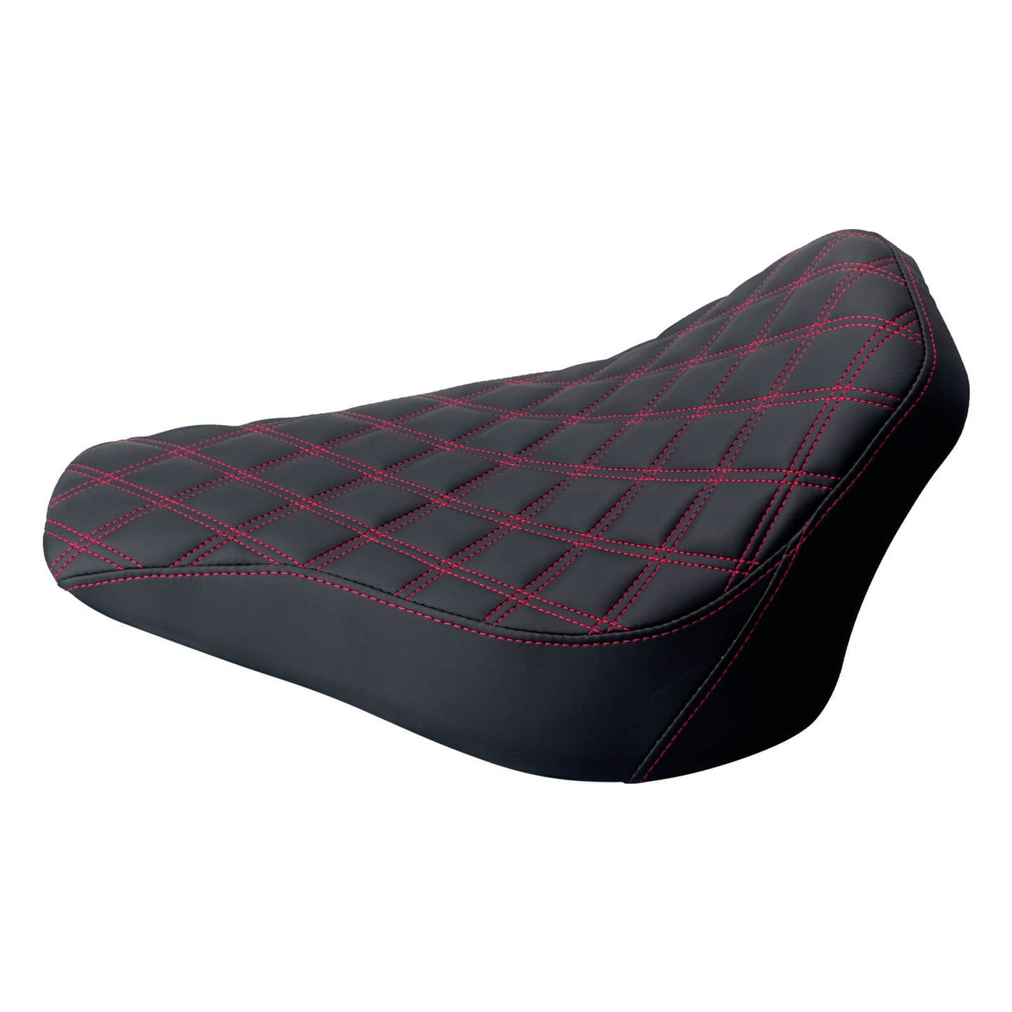 Driver Seat Front Black Solo Red Line For Harley Softail Rocker 2008-2017 | HCmotorku