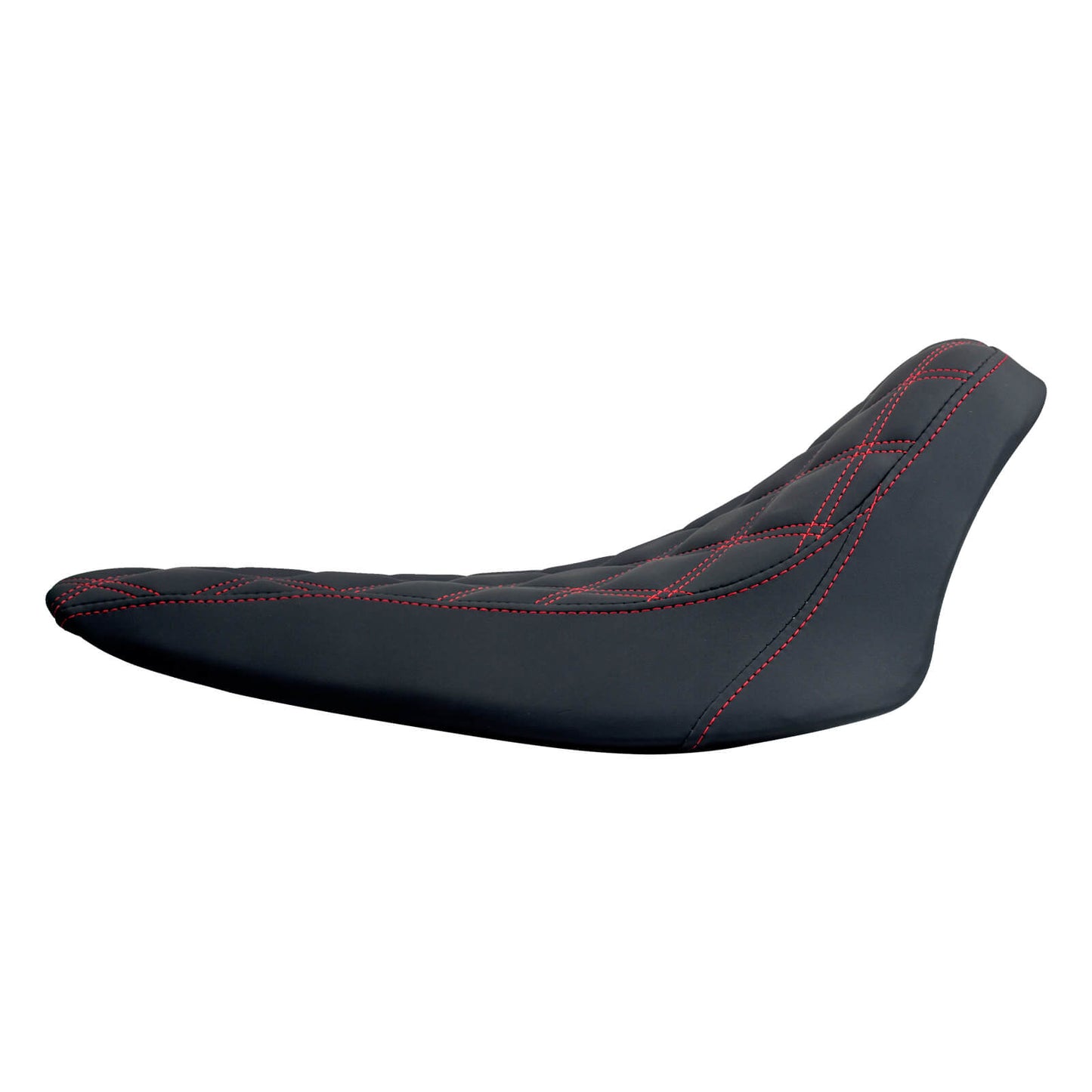Driver Seat Front Black Solo Red Line For Harley Softail Rocker 2008-2017 | HCmotorku