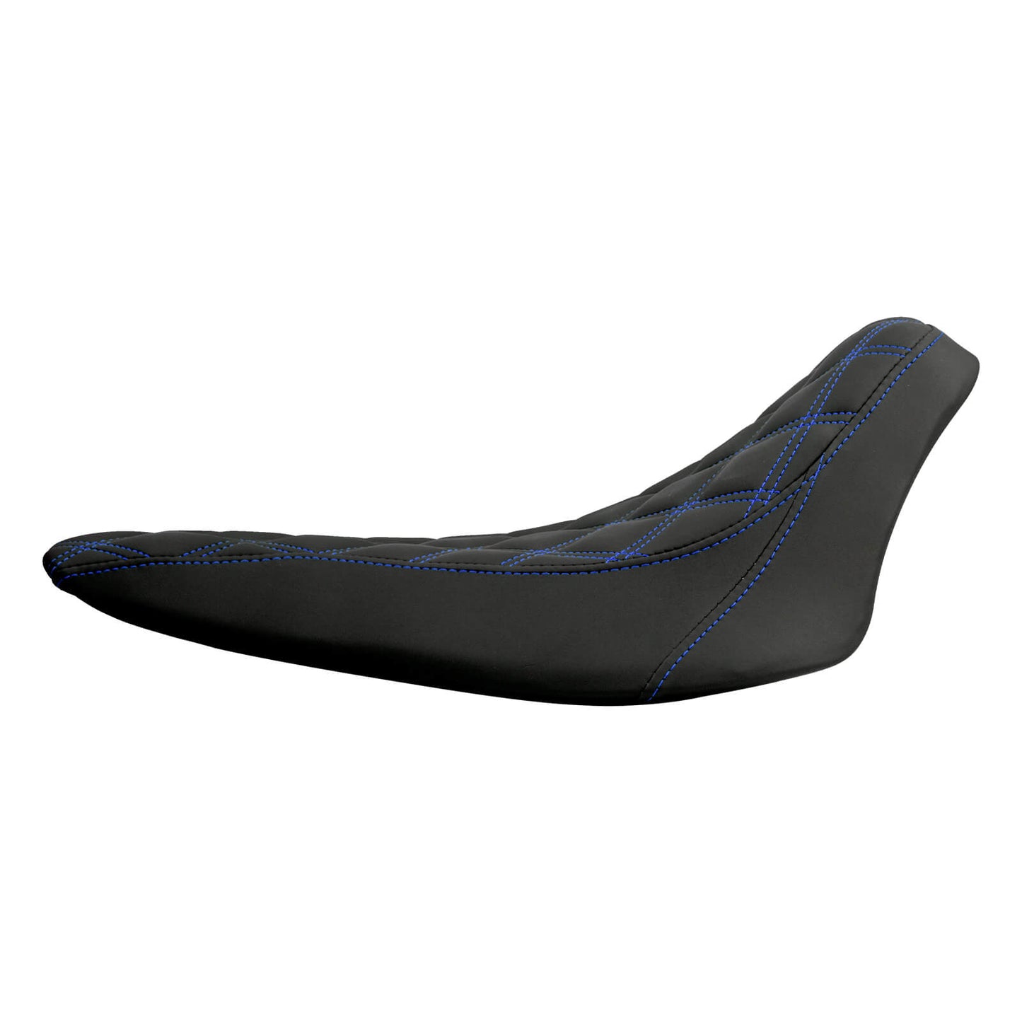Driver Seat Front Black Solo Blue Line For Harley Softail Rocker 2008-2017 | HCmotorku