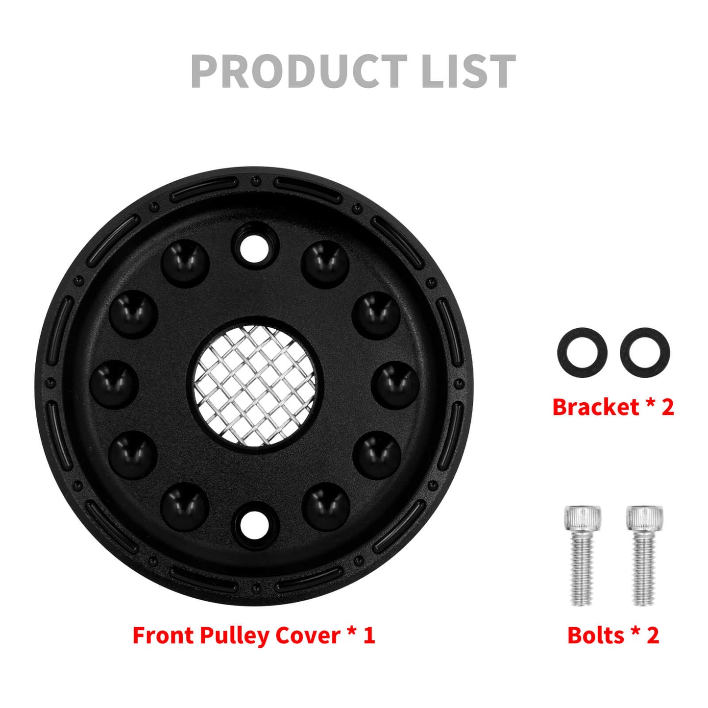 CNC Front Pulley Drive Engine Cover Matte Black Fit For Harley Sportster XL 883 | HCmotorku