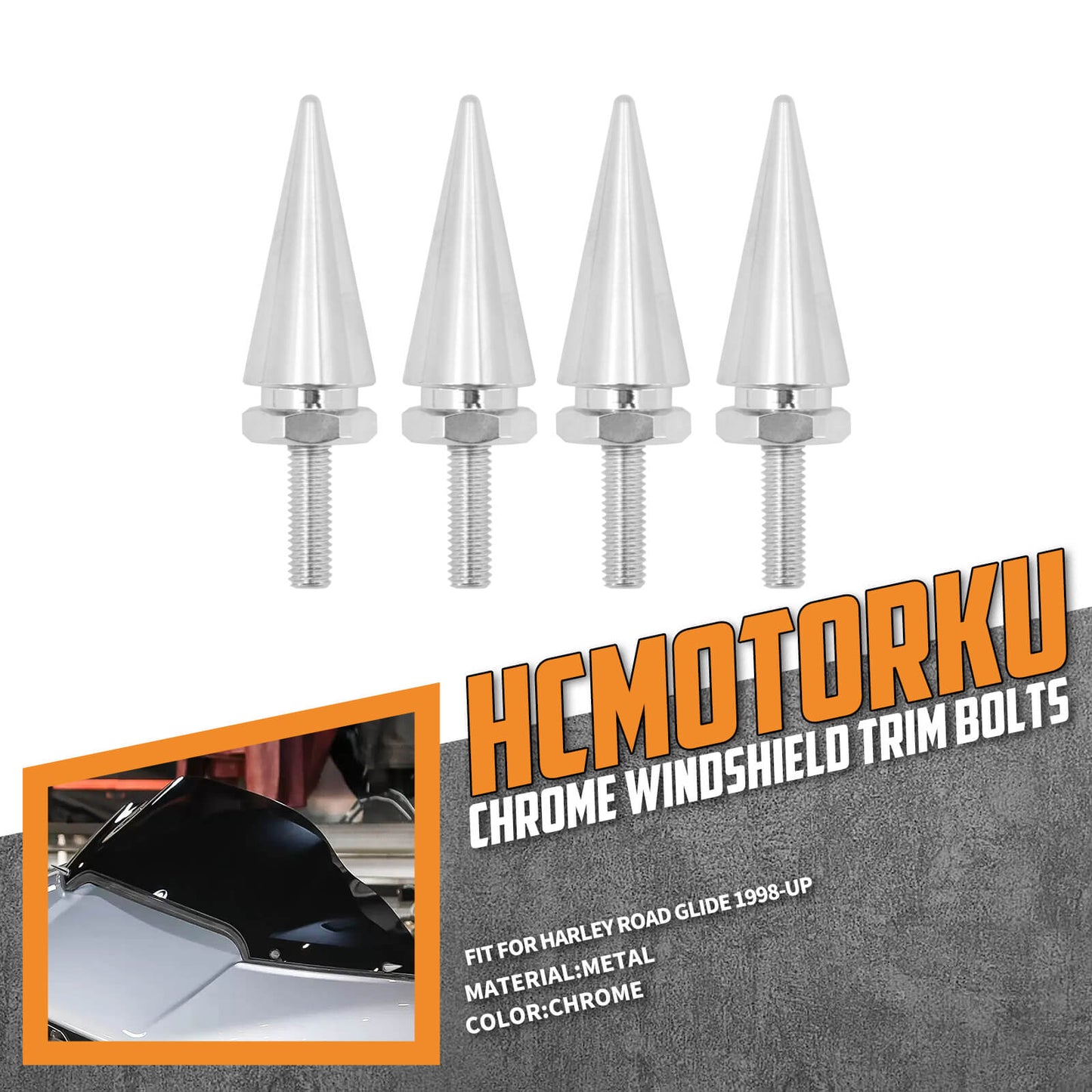 Motorcycle Fairing Bolts Fit Harley Street Glide Road Glide 2004-UP | HCmotorku