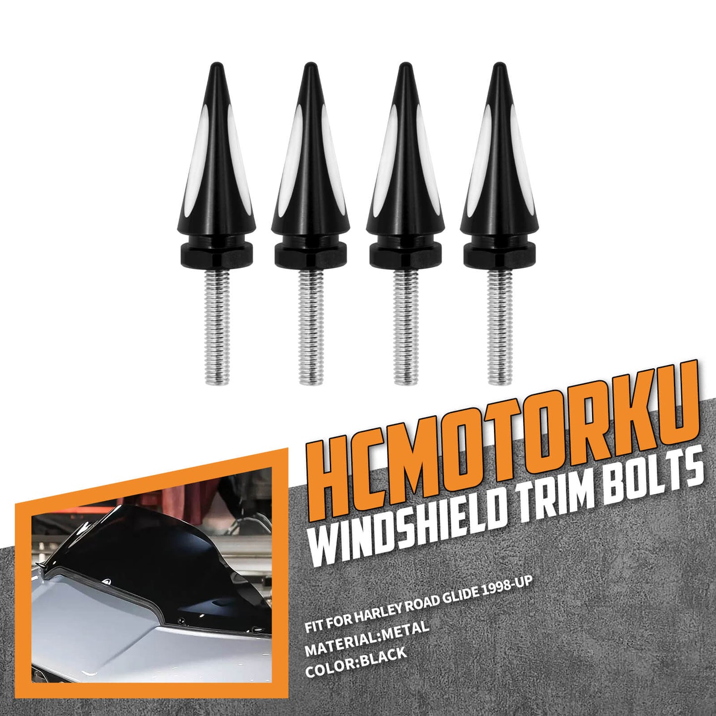 Motorcycle Fairing Bolts Fit Harley Street Glide Road Glide 2004-UP | HCmotorku