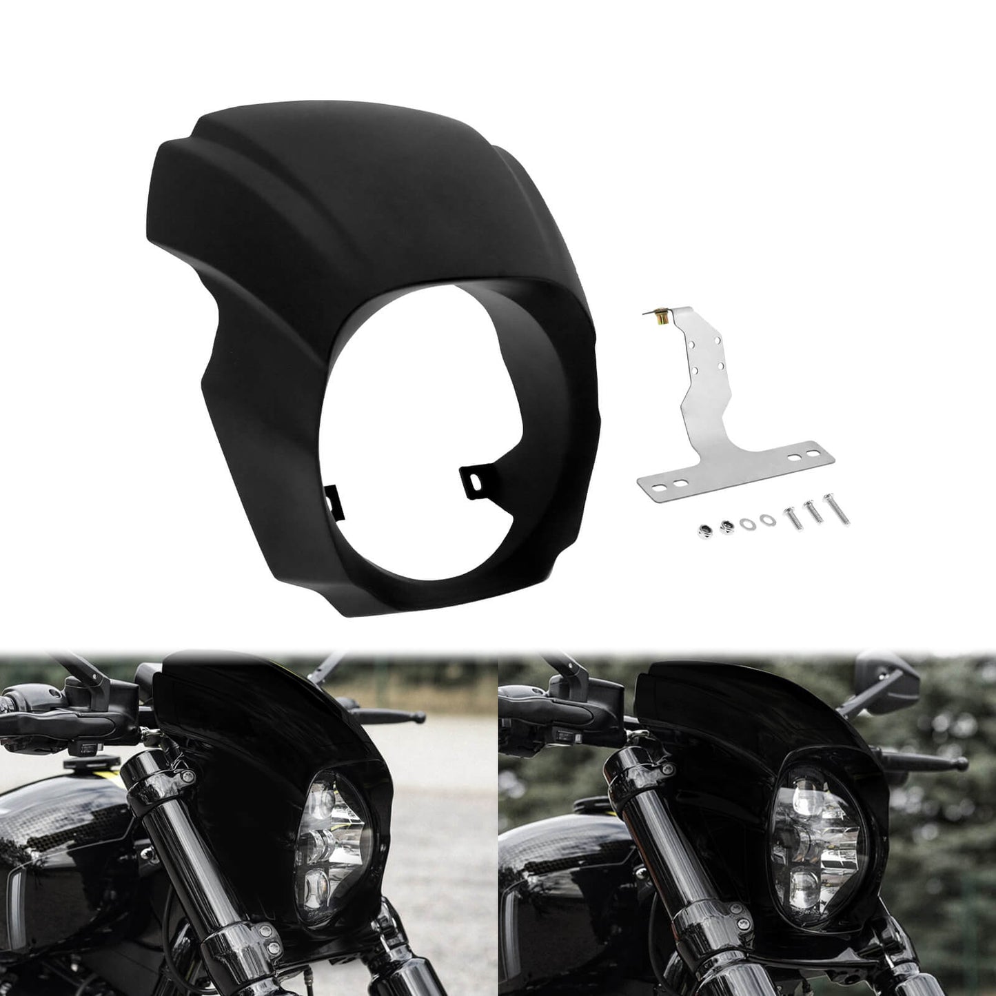 Matte Black Headlight Fairing Cover Mask For Harley Softail Breakout FXBRS 2018-2023 | HCmotorku