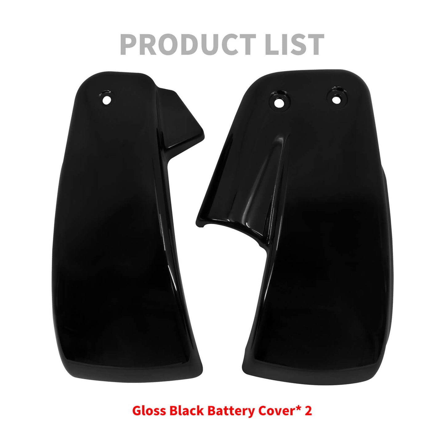 ABS Battery Side Fairing Covers Black Fit For Harley Fat Boy Breakout 2018-2023 | HCmotorku