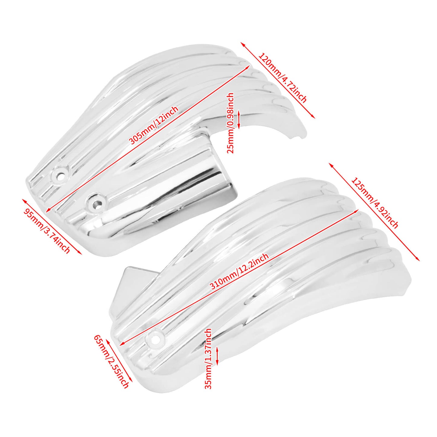 Fence Battery Side Fairing Cover Chrome Fit For Harley Fatboy Breakout 2018-2023 | HCmotorku