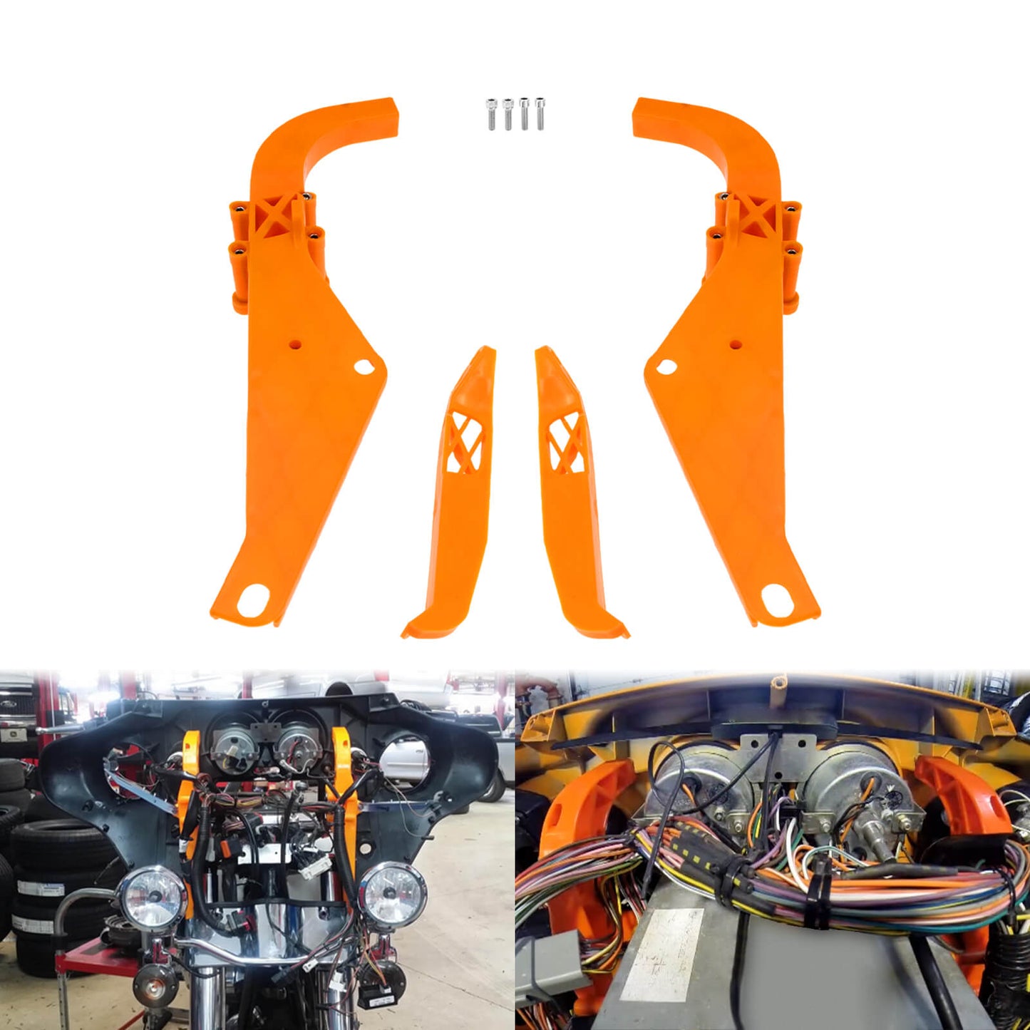 Strong Arm Inner Engine Fairing Support Bracket Fit For Harley Touring 1996-2013 | HCmotorku