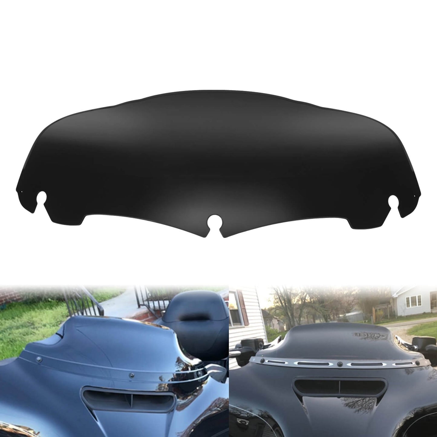 7" Upper Fairing Windshield Black Fit For Harley Touring Street Glide 2014-2020 | HCmotorku