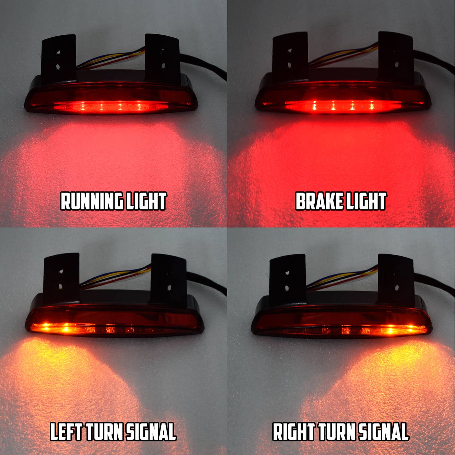 Fender LED Turn Signal Brake Tail Light Fit For Sportster XL 883 1200 2007-2013 | HCmotorku