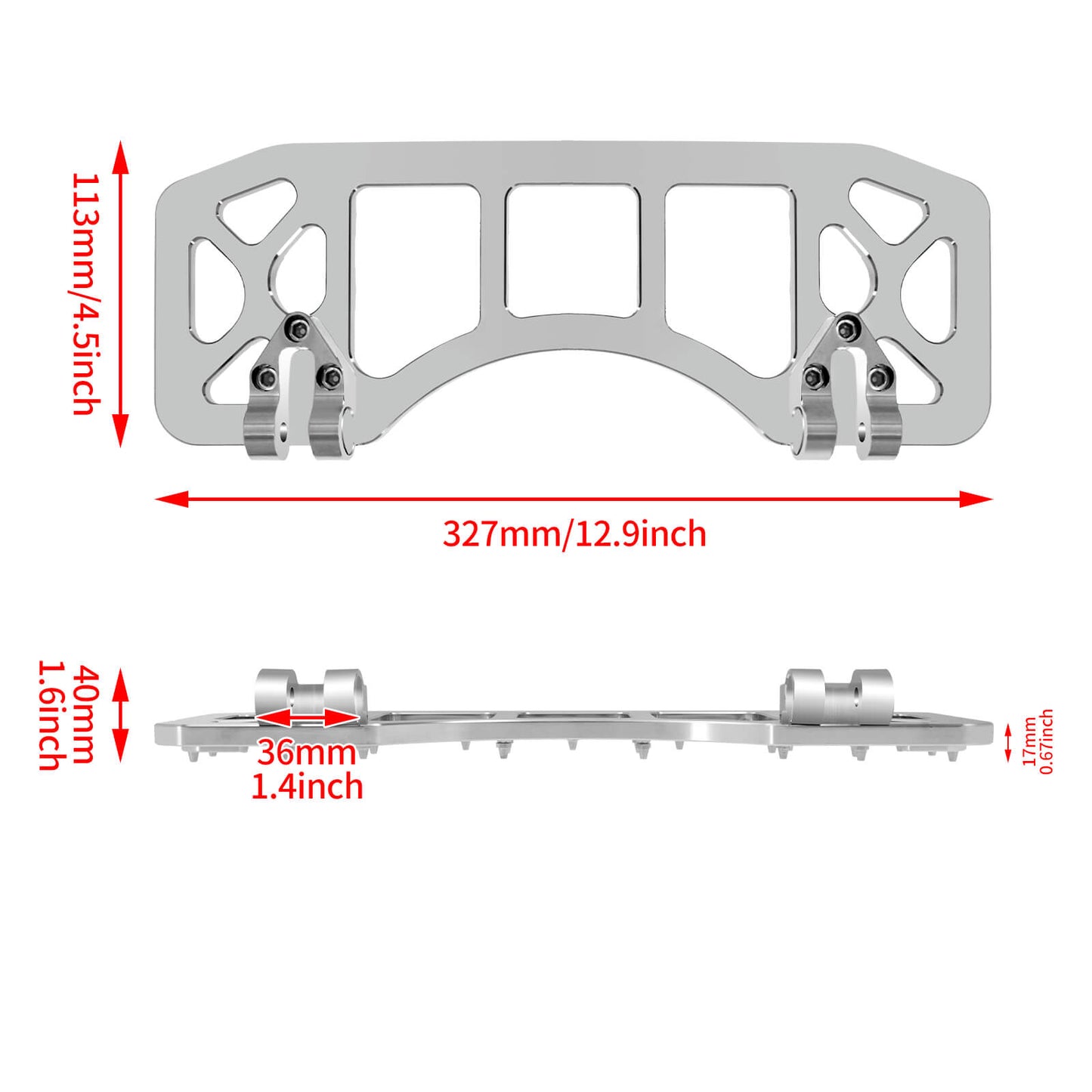 Wide Foot Pegs Floorboards MX Style Chrome Fit For Harley Touring Softail Deluxe | HCmotorku