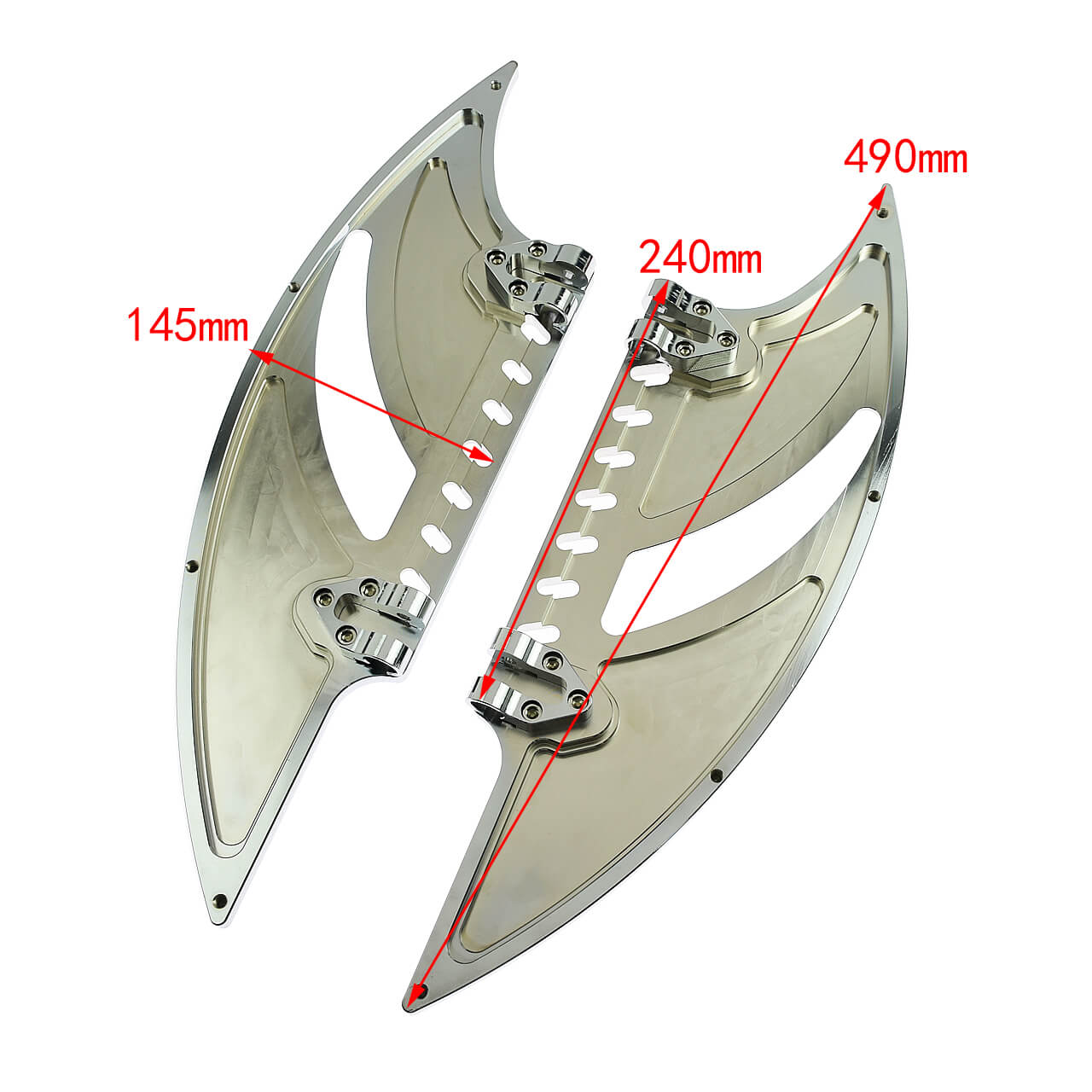 Front Rider Stretched Blade Floorboards Fit Harley 1986-2025 Touring | HCmotorku