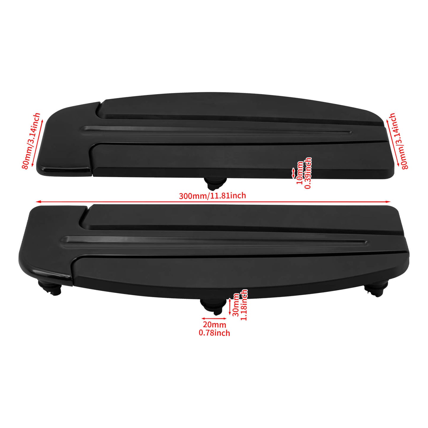 Inserts Slipstream Footboards For Harley Touring 1986-2025 FL Softail 1986-2017 | HCmotorku