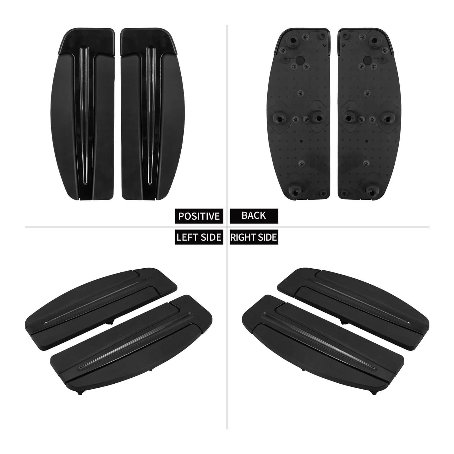 Inserts Slipstream Footboards For Harley Touring 1986-2025 FL Softail 1986-2017 | HCmotorku