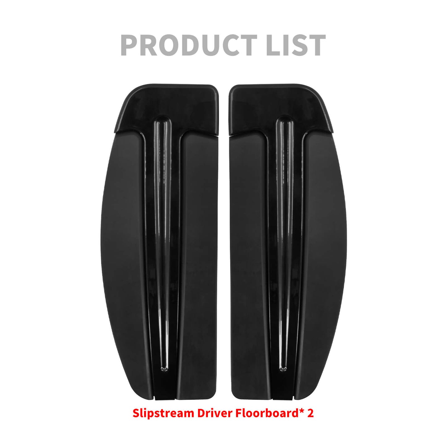 Inserts Slipstream Footboards For Harley Touring 1986-2025 FL Softail 1986-2017 | HCmotorku