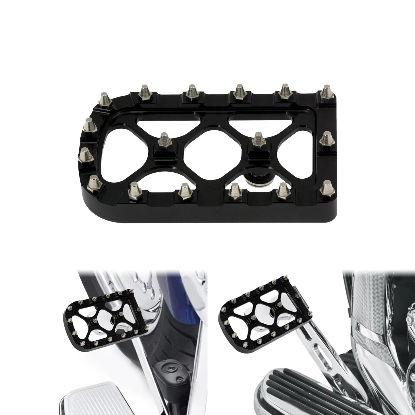 Mx Style Floorboards Brake Pedal Cover Kit Black Fit For Harley Touring Softail | HCmotorku