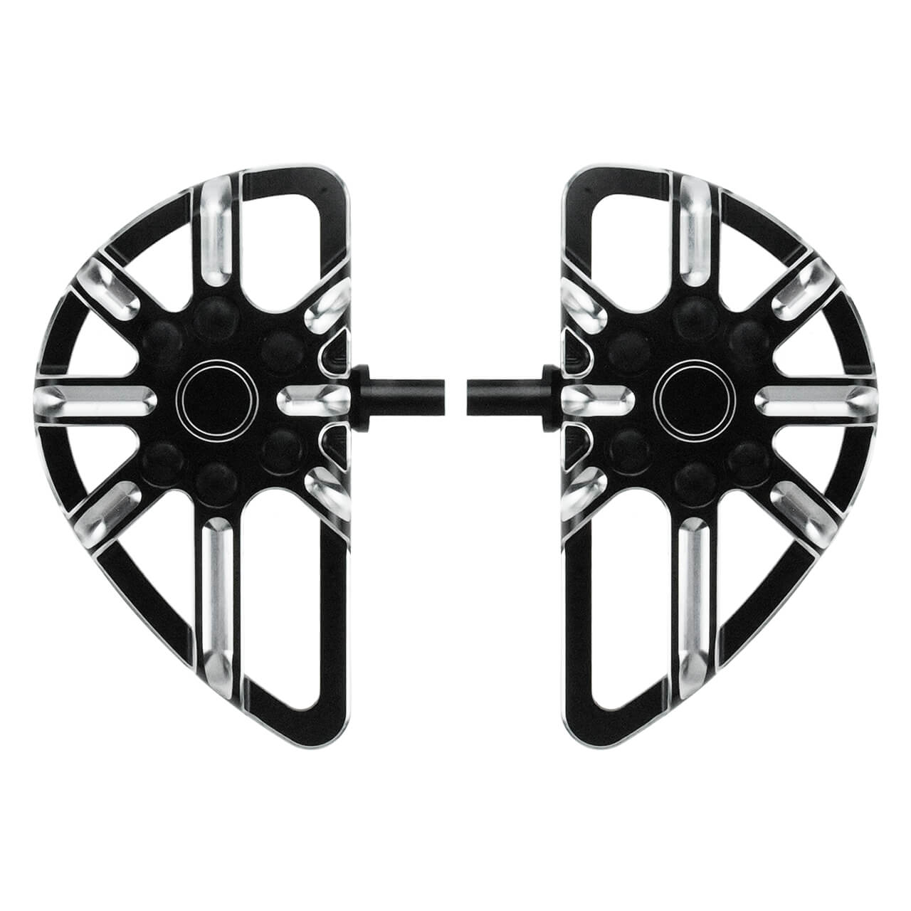 CNC Stretched Passenger Footboards Fits Harley Sportster Touring Dyna Softail | HCmotorku
