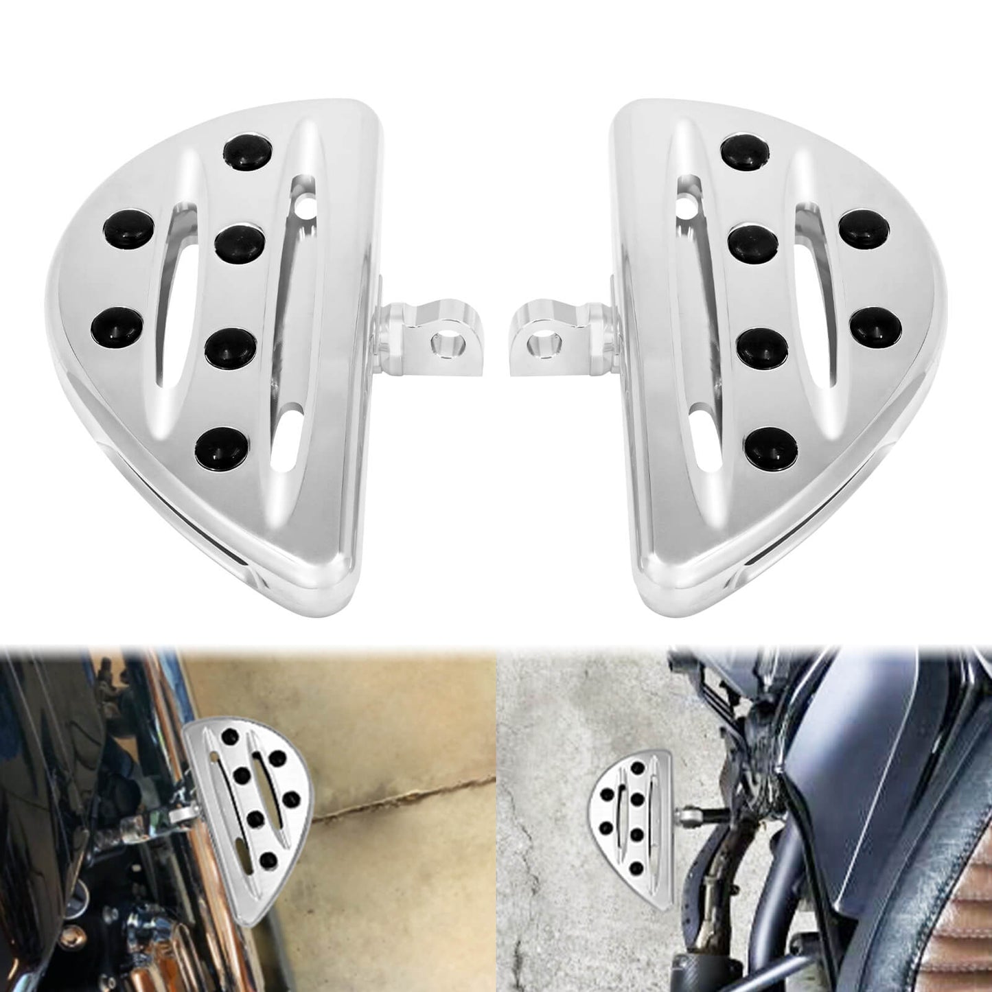 Floorboards Foot Pegs Passanger Pedal Chrome Fit Harley Touring FLHR | HCmotorku