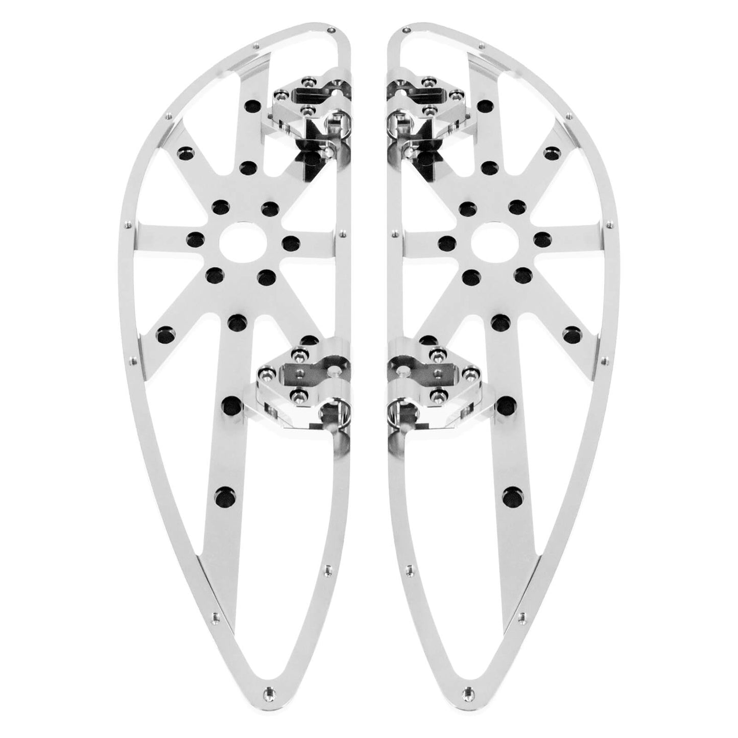 CNC Chrome Driver Floorboards Hollow Boards Pedal For Touring Glide 1986-2025 Softail 1986-2017 | HCmotorku