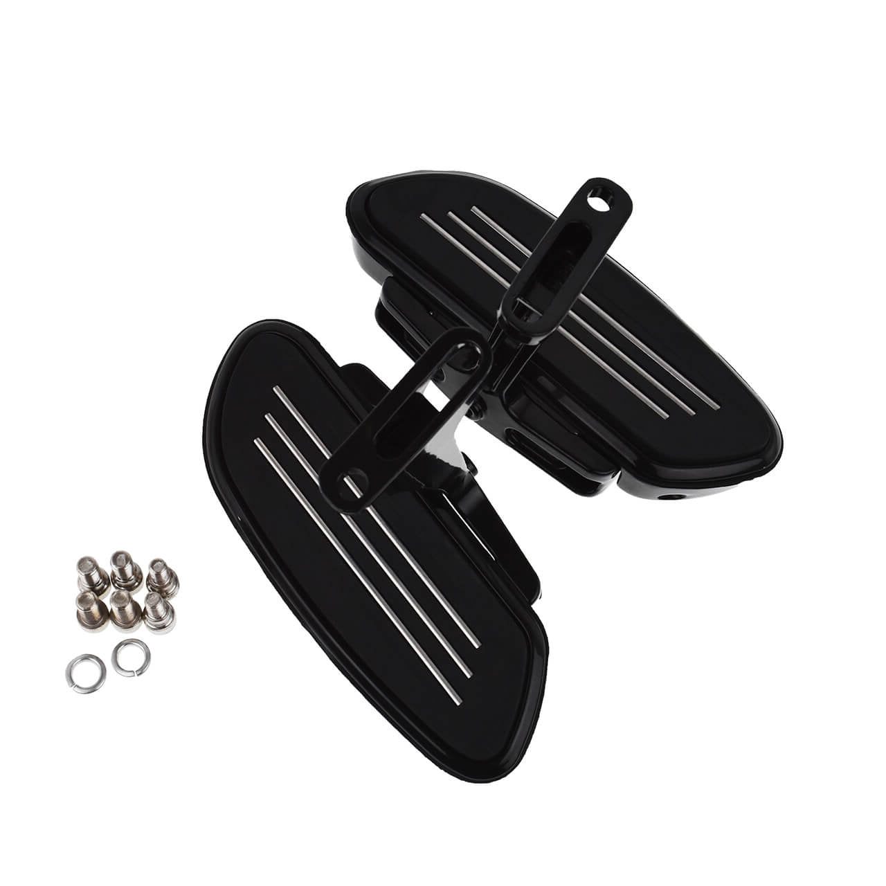 Streamline Passenger Footboards with Bracket Set Fit Harley Touring 1993-2016 | HCmotorku