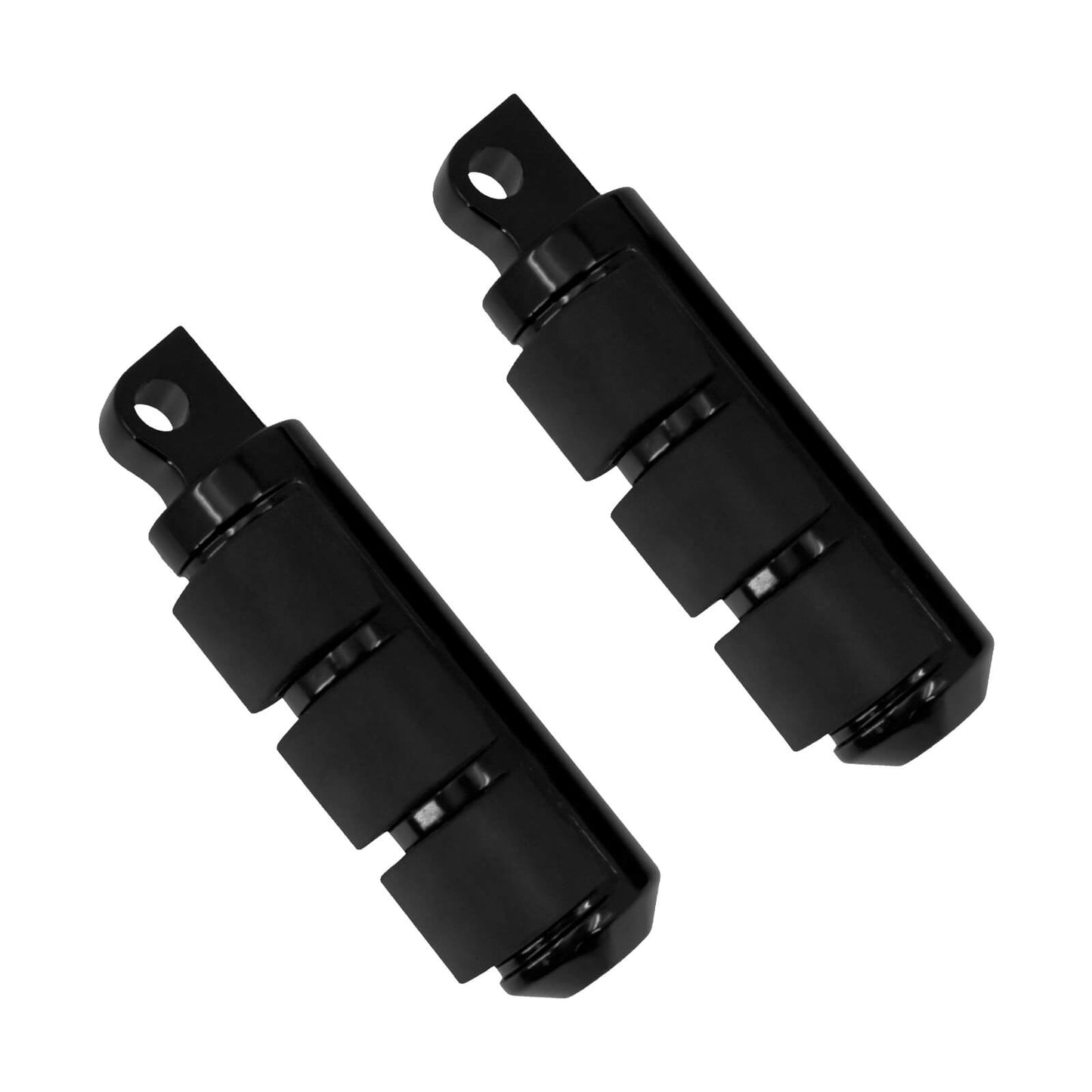 Antiskid Rubber Footpegs Footrest Black Fit For Harley Softail Electra Glide FLH | HCmotorku