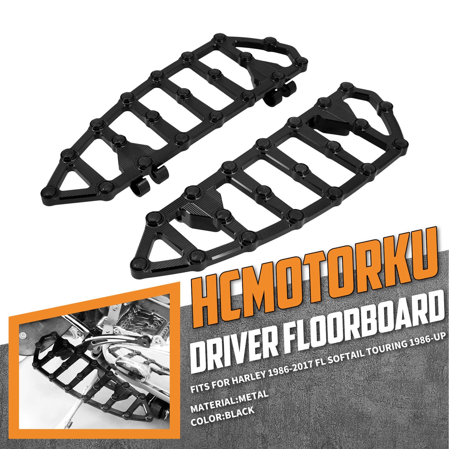 Rider Floorboards For Harley FL Softail Touring 1986-2025 | HCmotorku