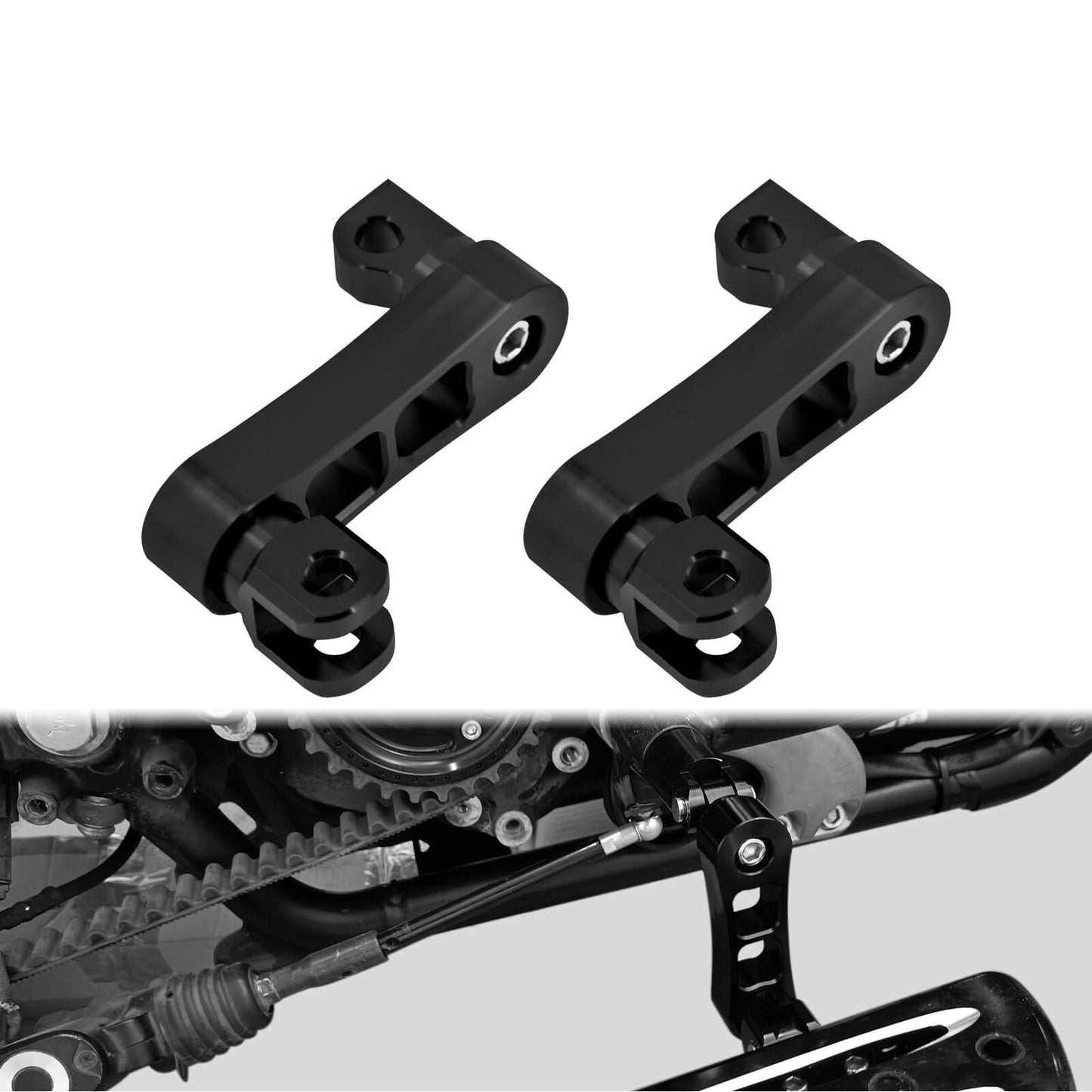 Foot Pegs Male Mount Extensions Black Aluminum For Harley Sportster Softail Dyna | HCmotorku