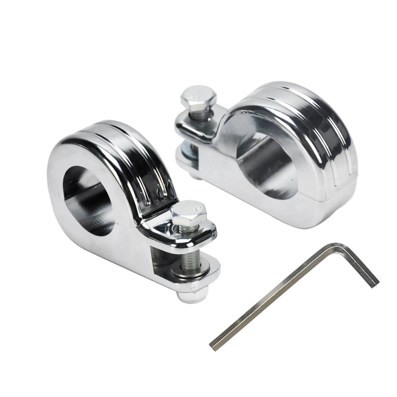 Footpeg Clamp Highway Crash Bar Footrest Mount Chrome Fit For Harley Road Glide | HCmotorku
