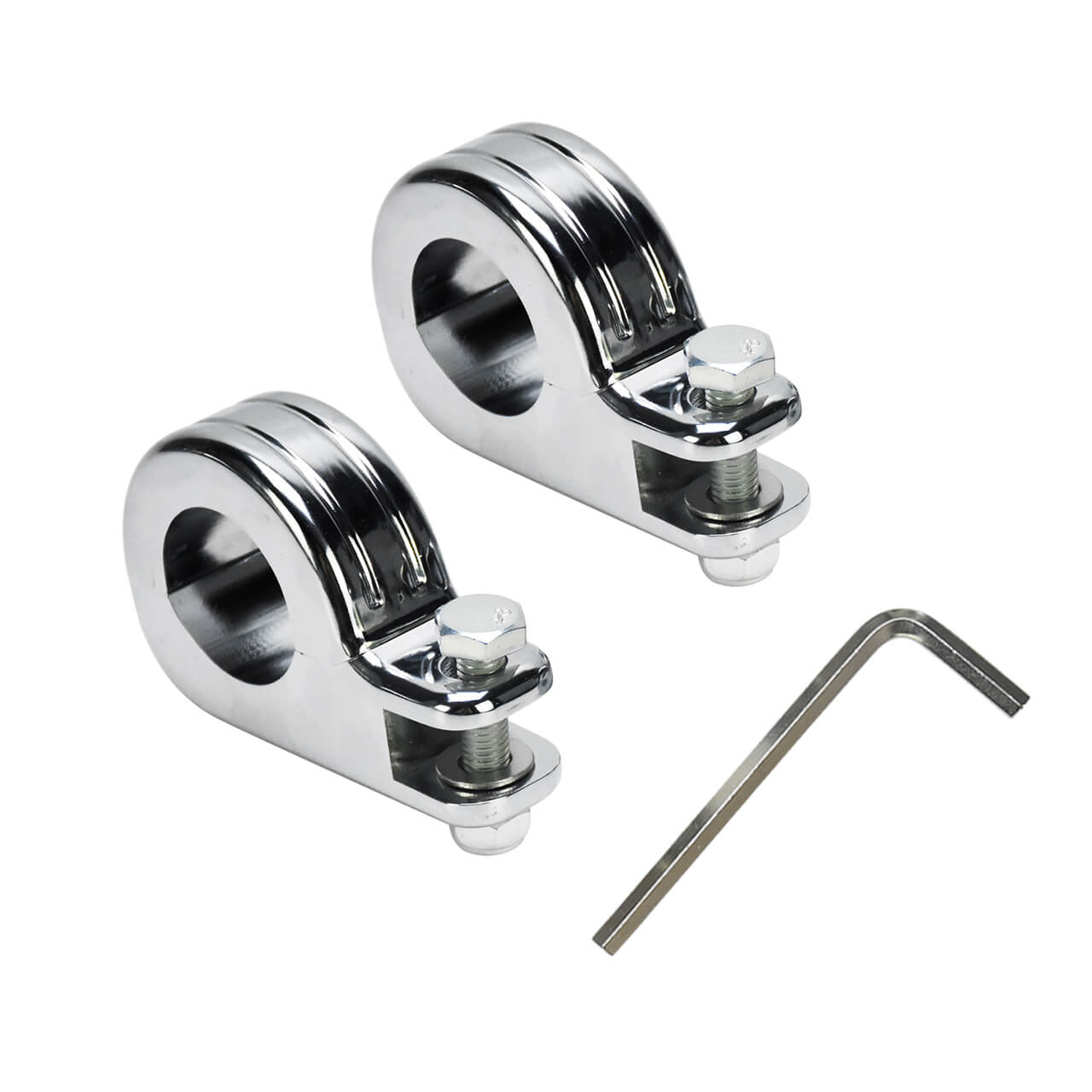 Footpeg Clamp Highway Crash Bar Footrest Mount Chrome Fit For Harley Road Glide | HCmotorku