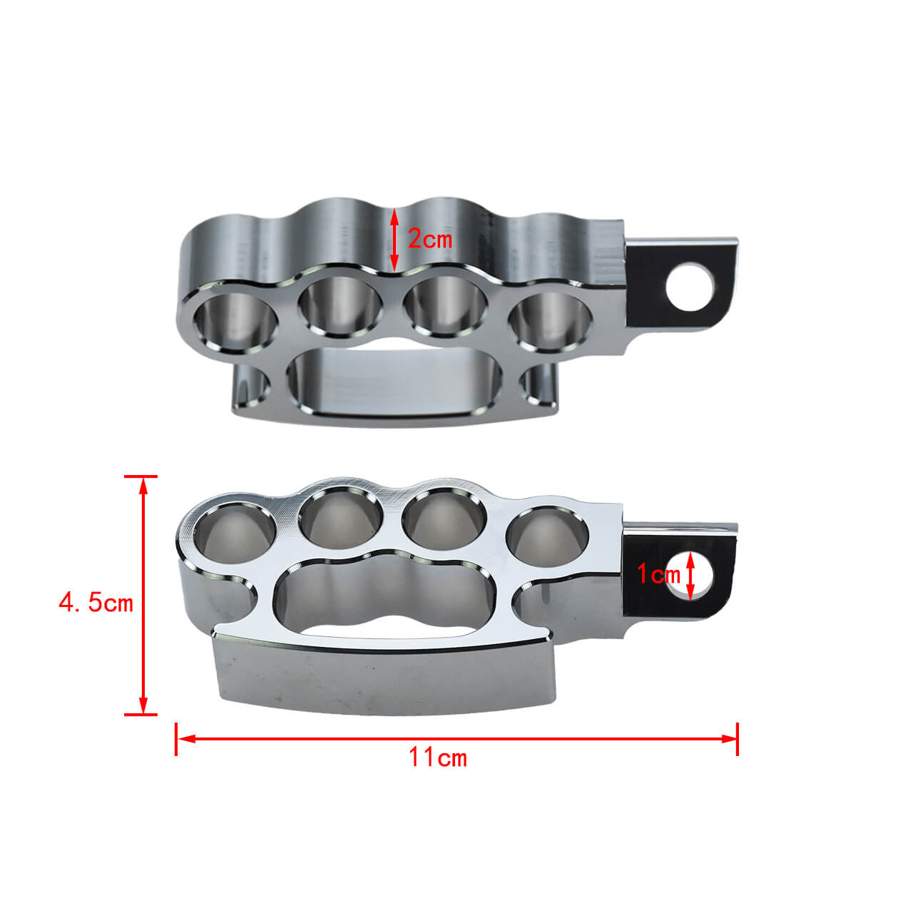 Flying Knuckle Control Foot Pegs Chrome For Harley Touring Road King Glide Dyna | HCmotorku