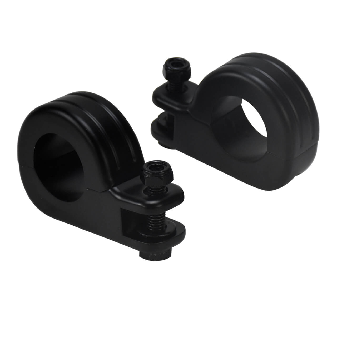 Footpeg Clamp Highway Crash Bar Footrest Mount Black Fit For Harley Street Glide | HCmotorku