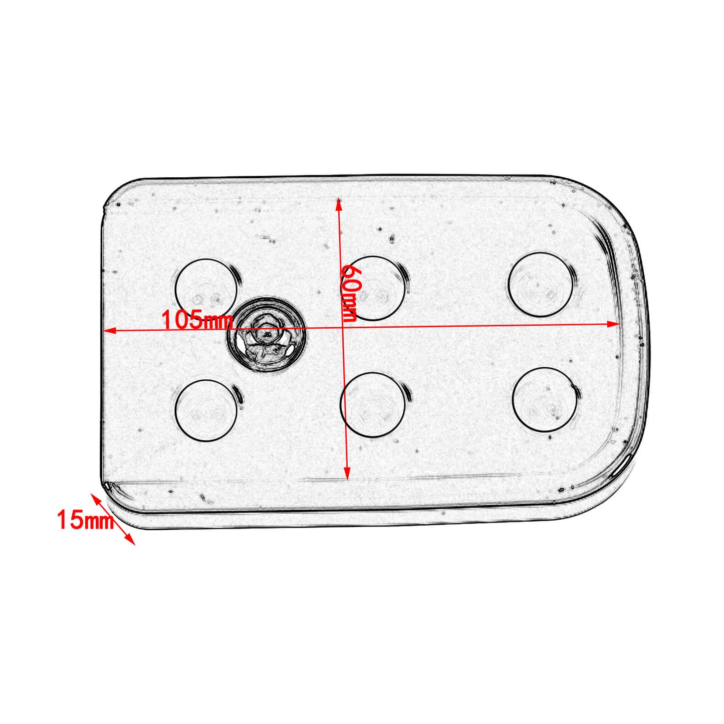Wide Footrest Pedal Cover Black For Harley Heritage Softail 1986-2017 | HCmotorku