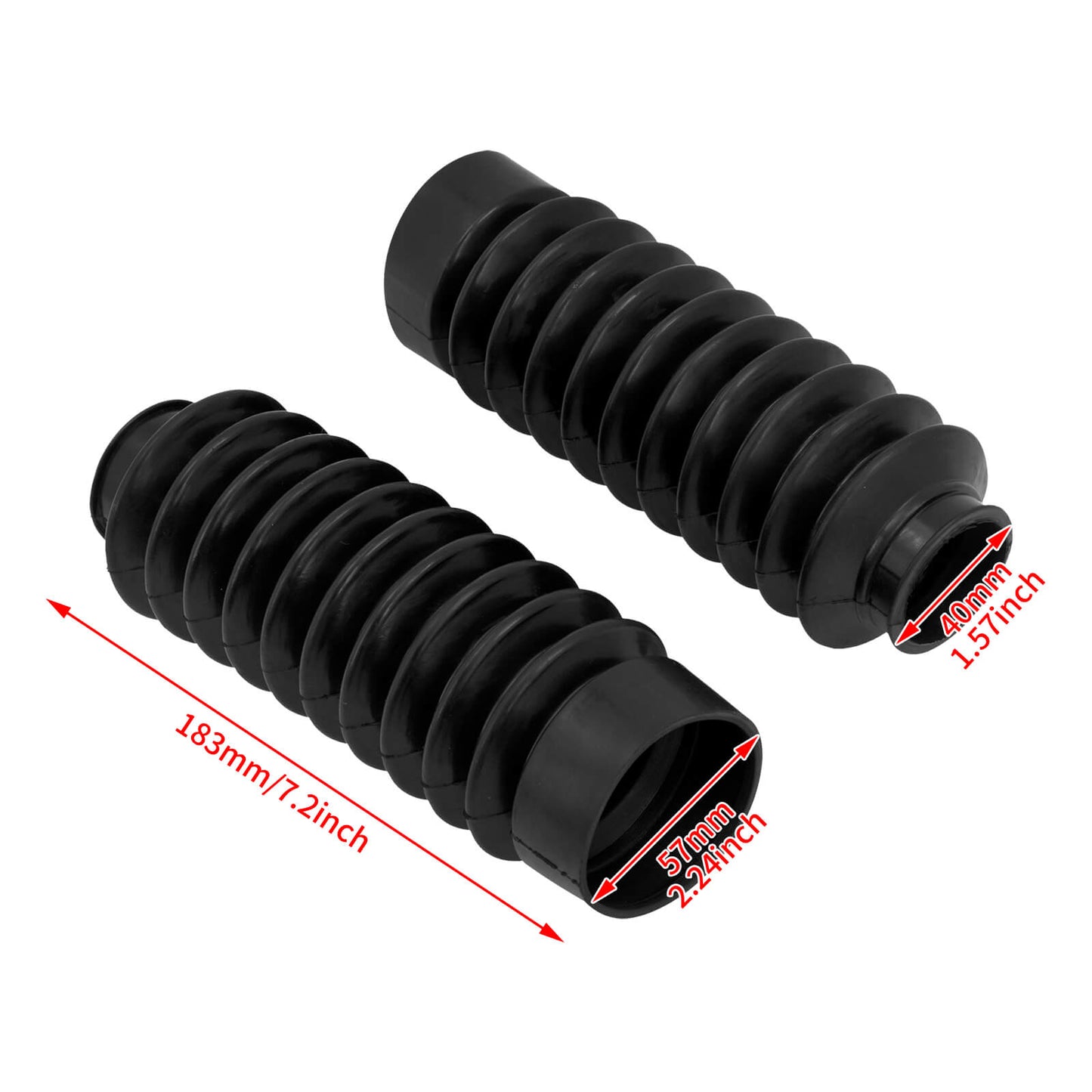 One Pair Dust Rubber Fork Slider Cover Fit For BMW R nine T Racer Pure 2014-2020 | HCmotorku