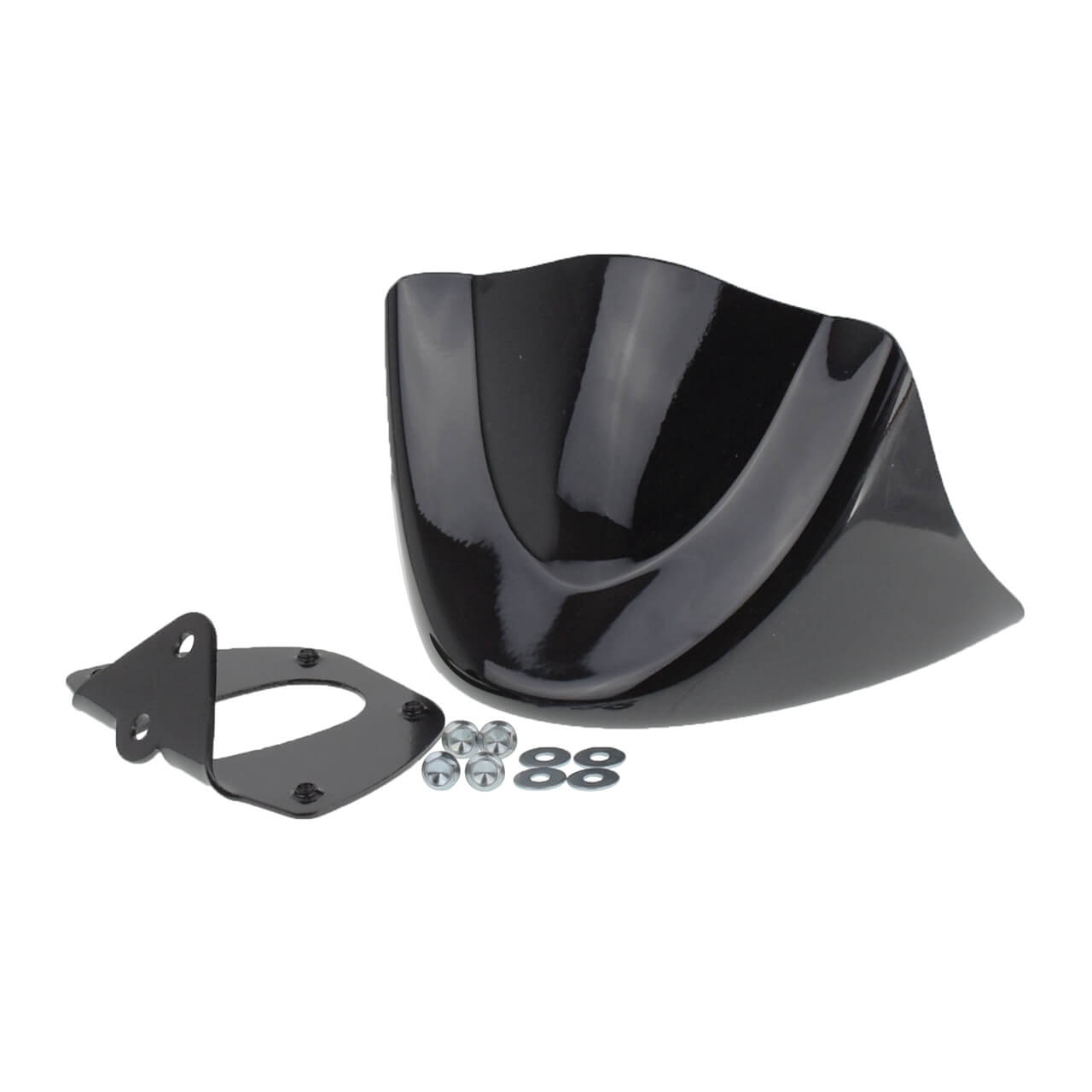 Motorcycle Front Chin Spoiler Air Dam Fairing Black Fit For Dyna FXDF 2006-2017 | HCmotorku