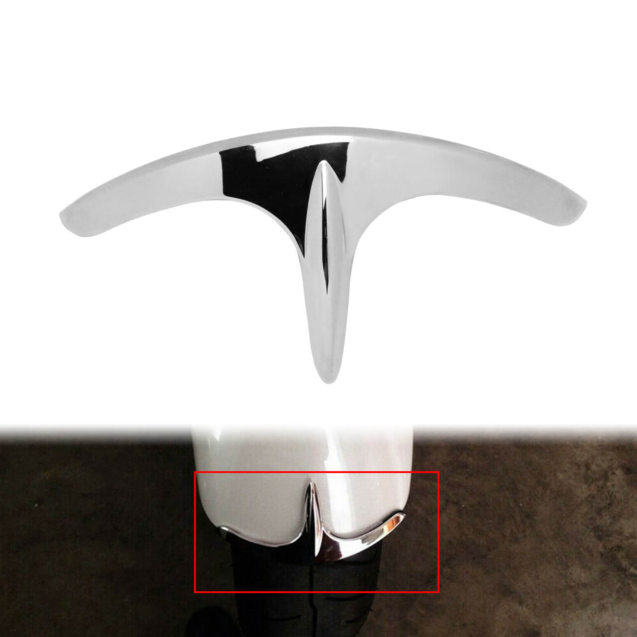 ABS Front Fender Tip Fairing Trim Fit For Goldwing GL1800 Audio 2001-2010 2011 | HCmotorku