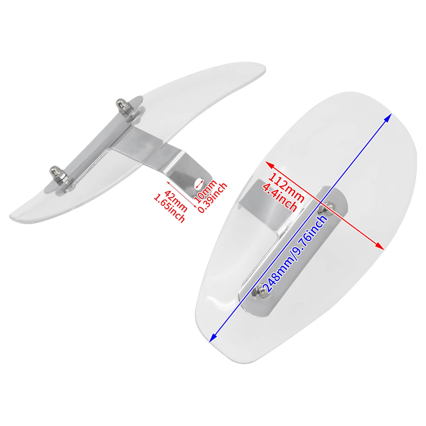 Motorcycle Clear Hand Guard Wind Deflector Fits For Harley Honda SUZUKI Chopper | HCmotorku