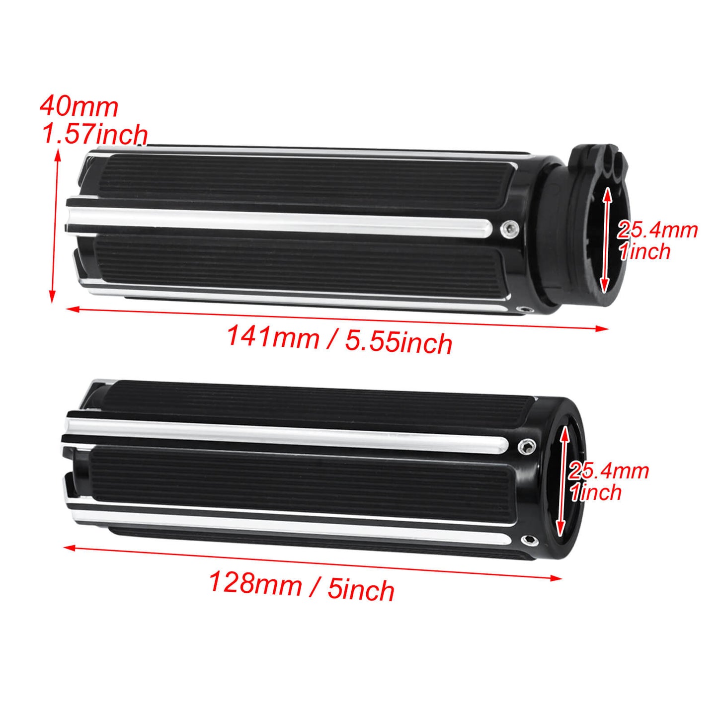 Pair 1" Motorcycle Handlebar Hand Grips Fit For Harley Dyna Touring Softail | HCmotorku