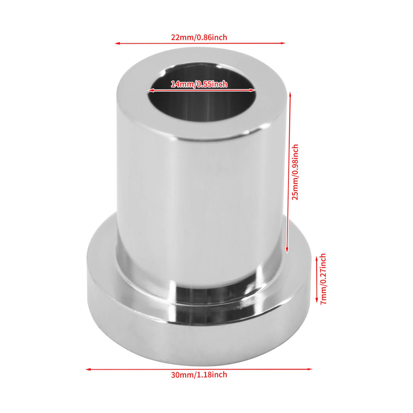 Handlebar Riser Bushings Kit Chrome Fit For Harley Touring 1983-Up Softail 2018-Up | HCmotorku