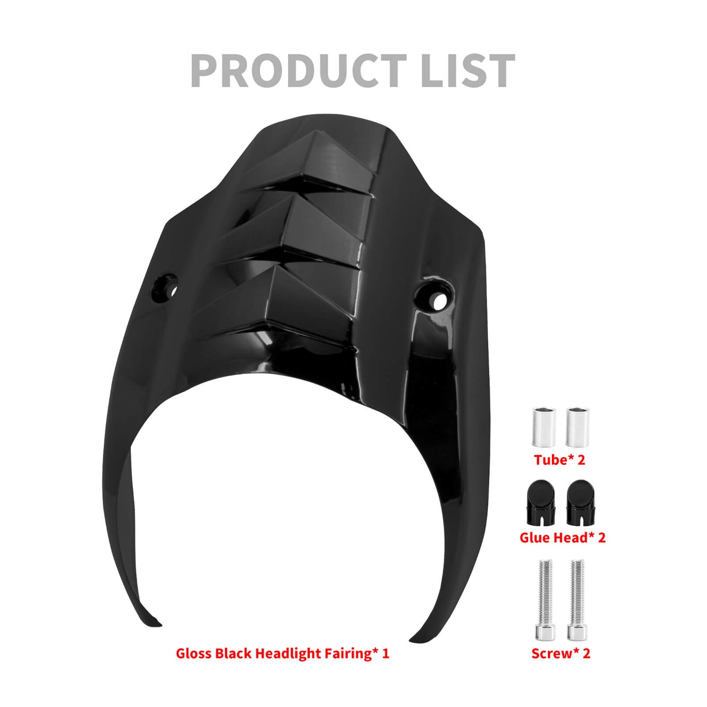 Headlight Fairing Gloss Black Fit For Harley Softail Breakout FXBRS 2018-2022 | HCmotorku