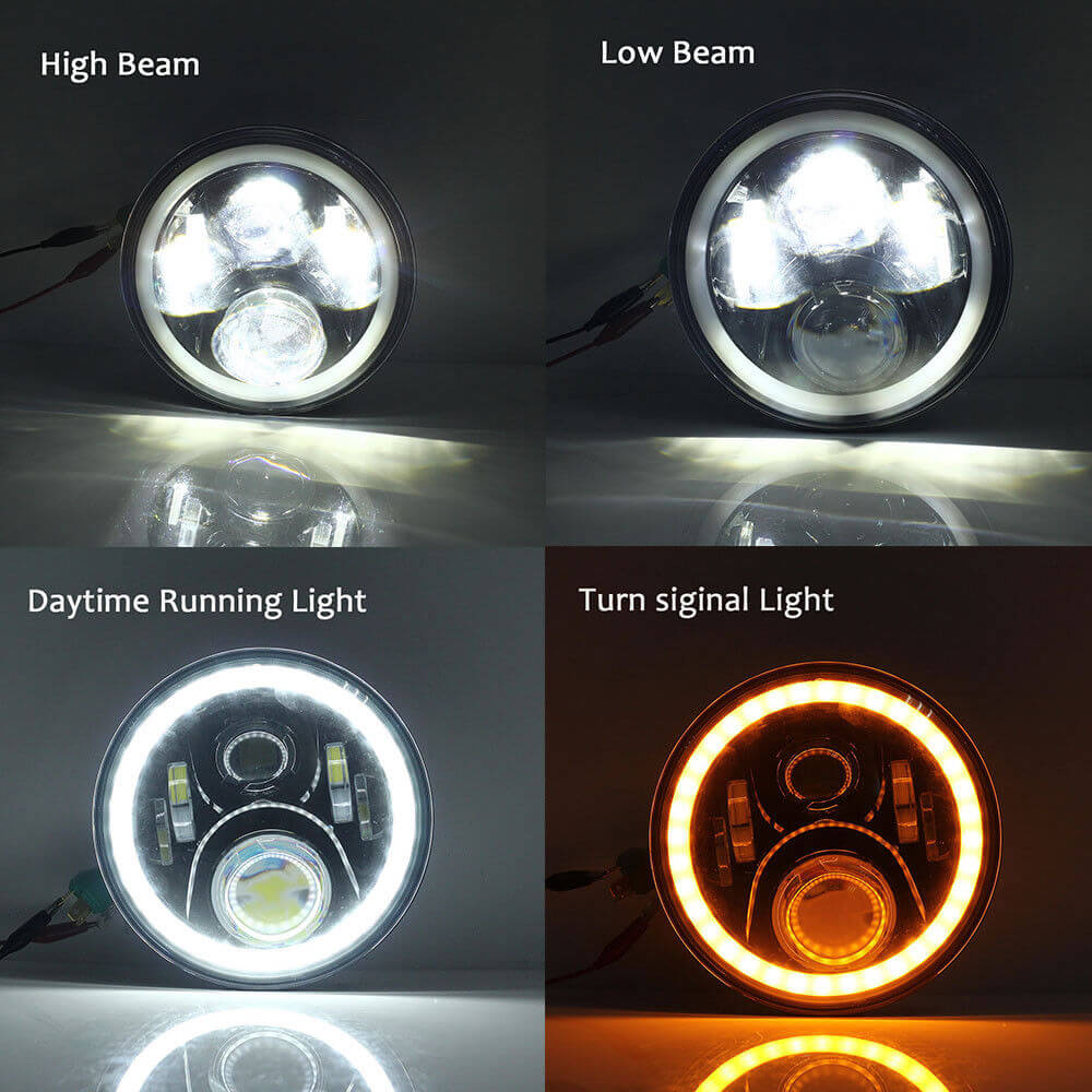 7 IN. Daymarker Projector LED Headlamp ‘91-’24 Softail | HCmotorku