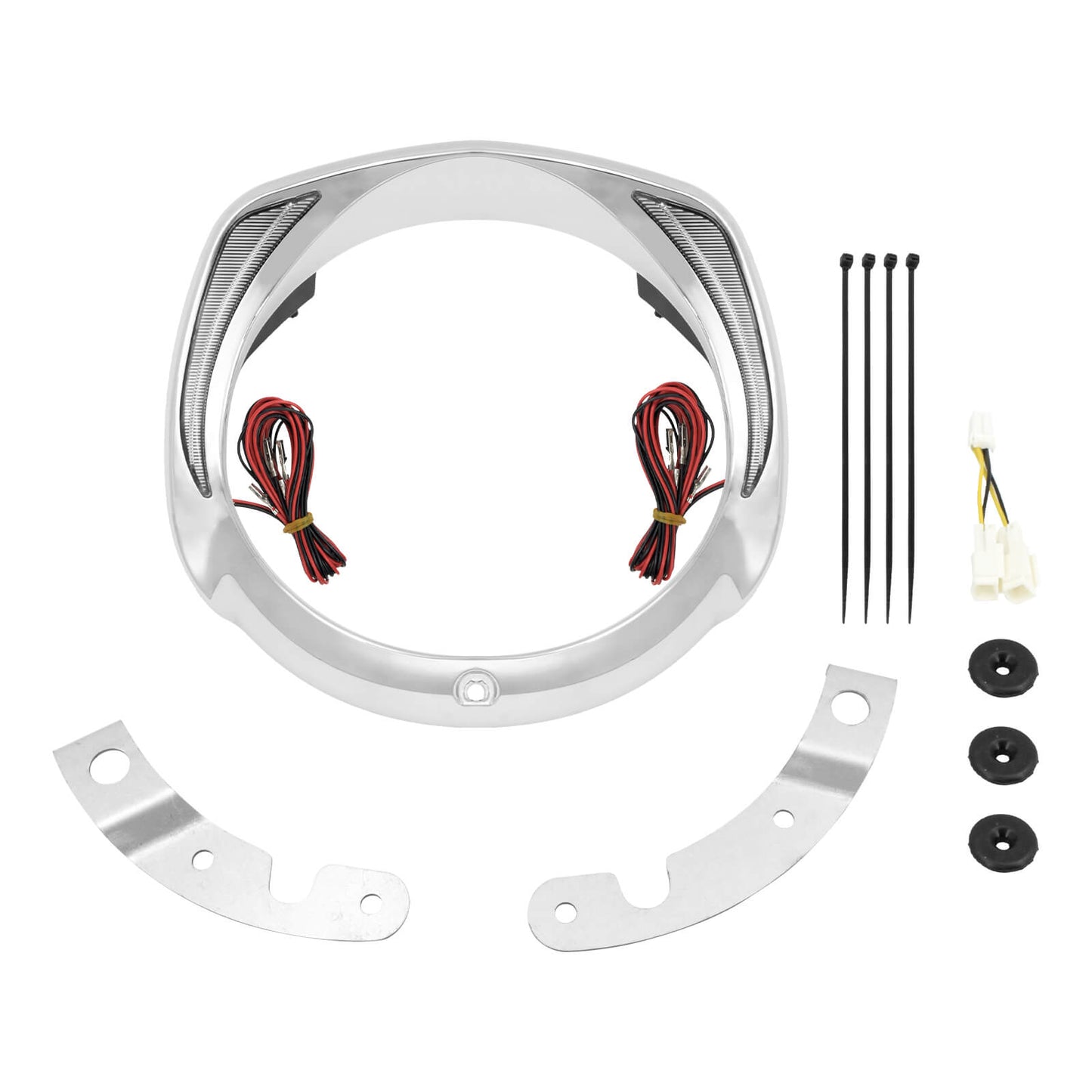 7" LED Headlight Trim Cover For Harley 2014-2024 | HCmotorku