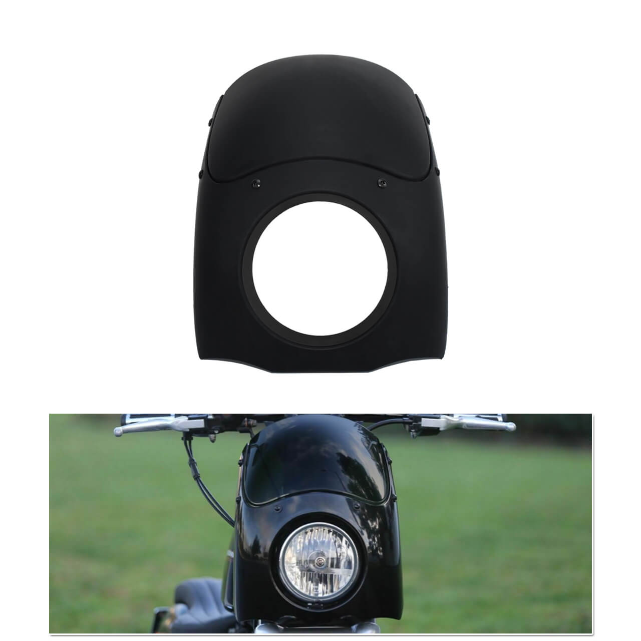 5.75" Headlight Fairing Windshield for Harley Sportster Dyna Touring | HCmotorku