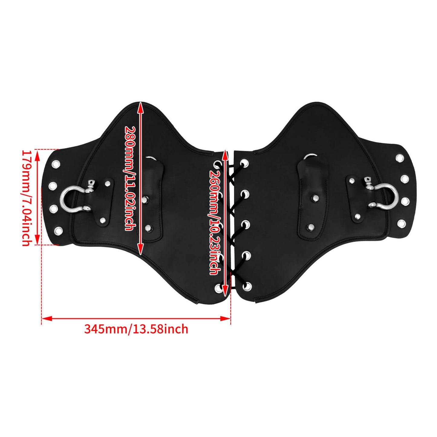 Motorcycle Heat Saddle Shield PU Leather Deflector Fit For Harley Bikes Honda | HCmotorku