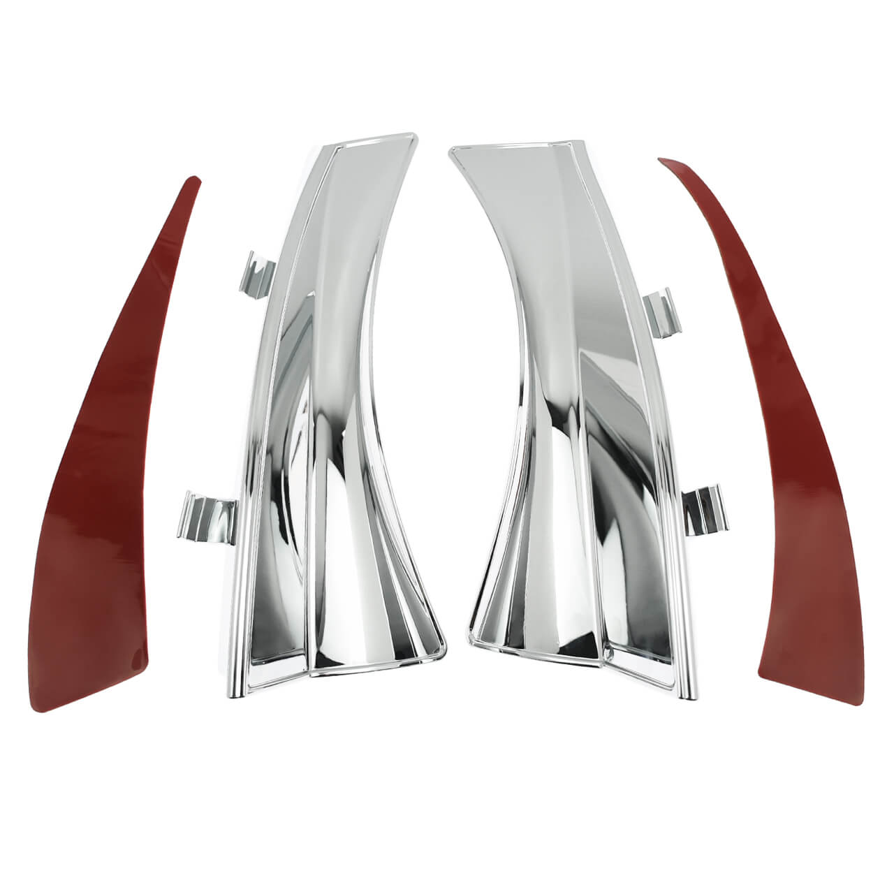 Saddle Heat Shield Air Deflectors Chrome For Victory Cross Country Magnum 2010-2016 | HCmotorku
