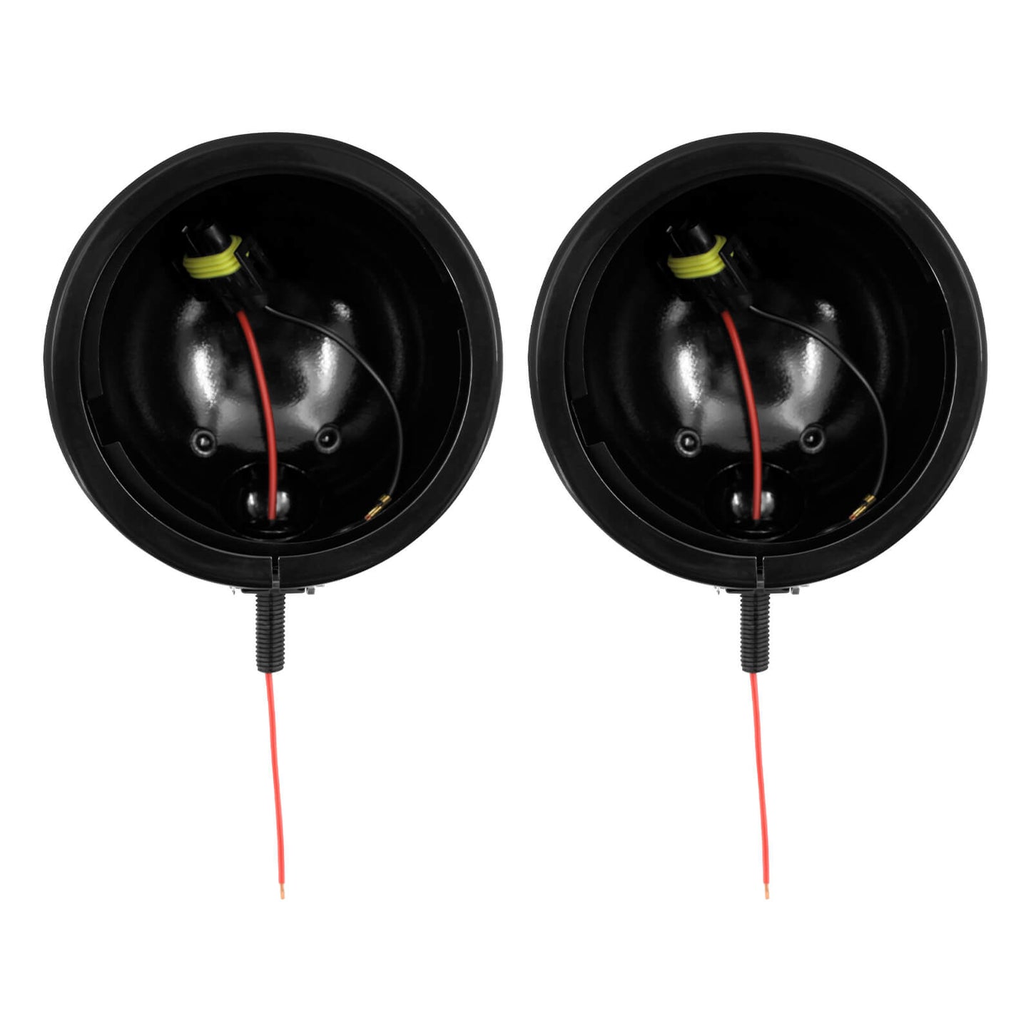 2x 4.5" LED Fog Light Housings Mount Bracket Black Fit Touring Softail Models | HCmotorku