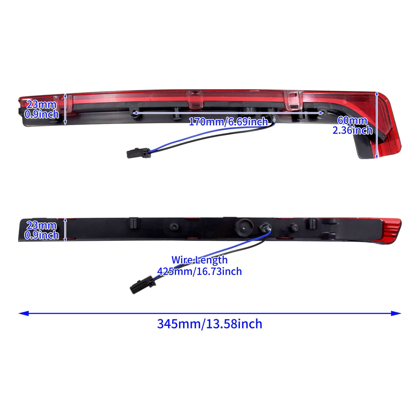 King Tour Pack Trunk Accent Side Red LED Light Fit For Touring Trike 2006-2025 | HCmotorku