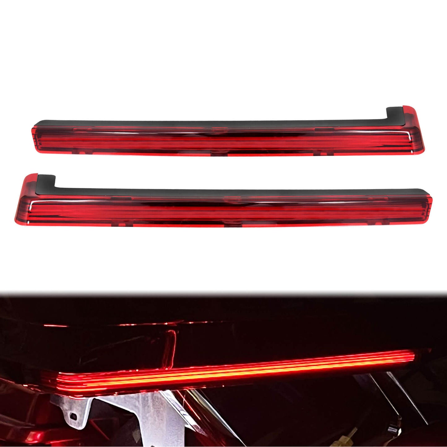 Pack Accent Side Panel LED Light Red For Harley FLH Trike CVO 2006-2005 | HCmotorku